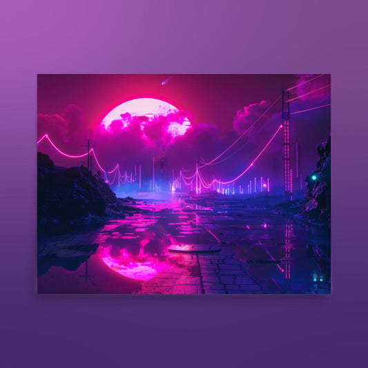 Neon City Set Poster