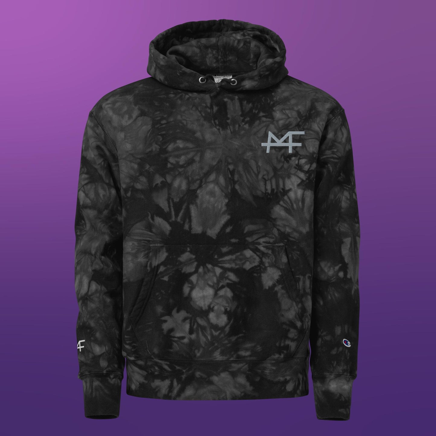 MF Embroidered Tie-Dye Hoodie