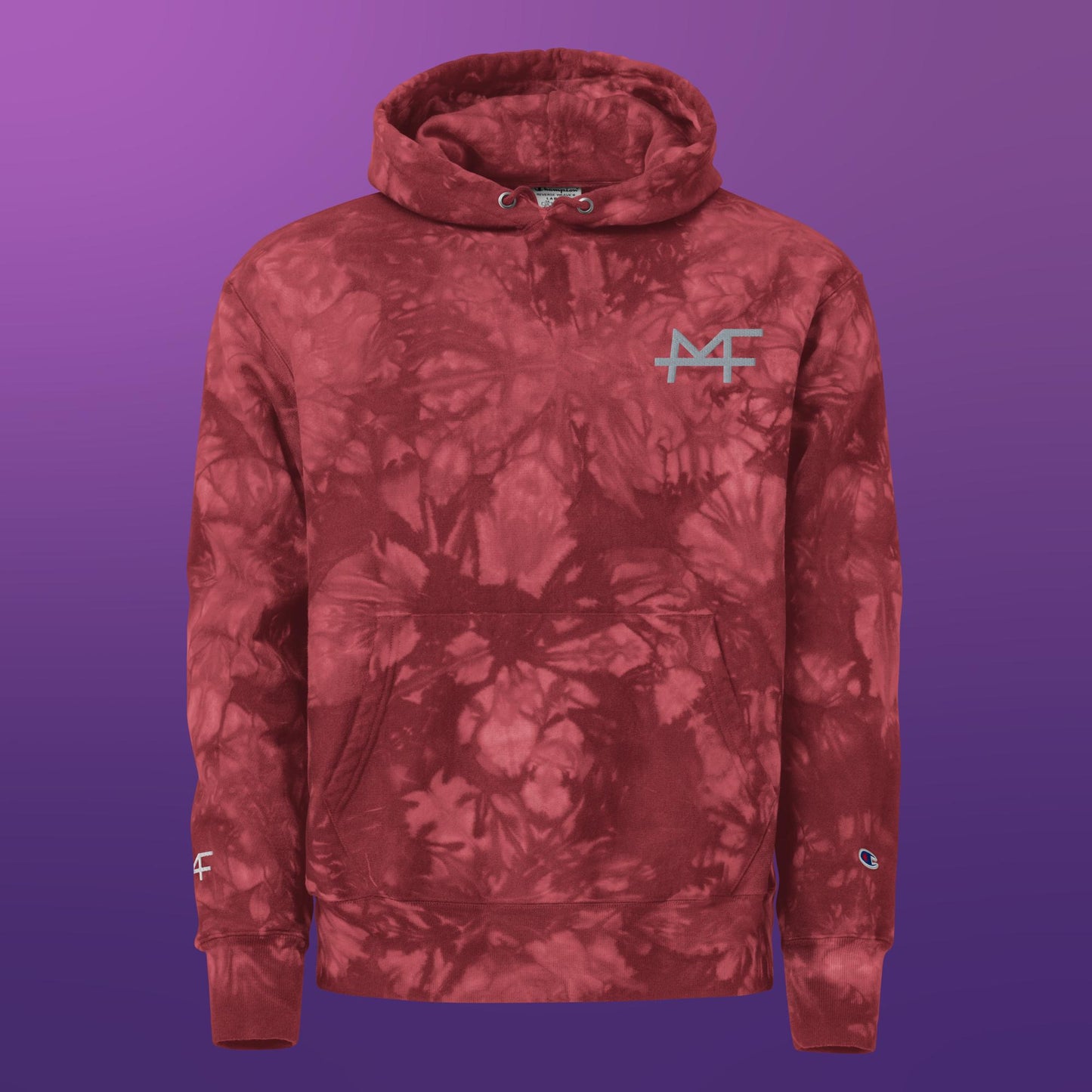 MF Embroidered Tie-Dye Hoodie